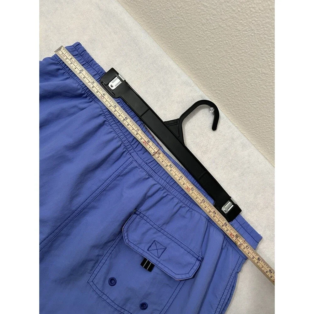 TOMMY BAHAMA Relax Large Swim Trunks Blue Cargo Mesh Lined Board Nylon Shorts